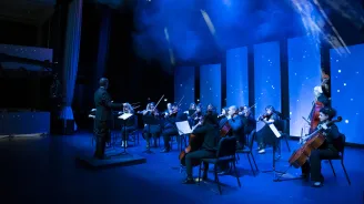 An Orchestra Playing at the Dr Phillips Center