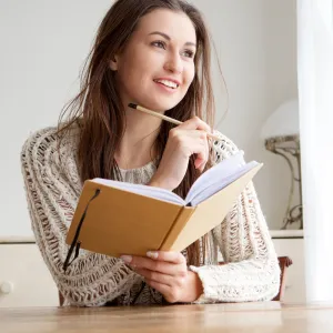 Woman journaling