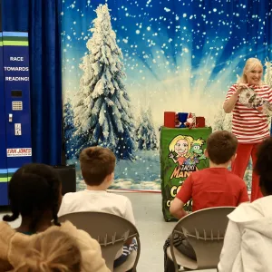 AdventHealth unveils book vending machine for Discovery Elementary