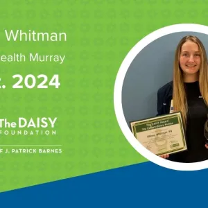 Whitman recognized with DAISY award