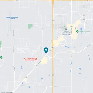 AdventHealth Care Pavilion Heathbrook's location on a map.
