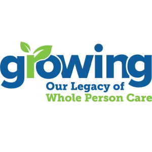 Growing Our legacy of whole person care logo