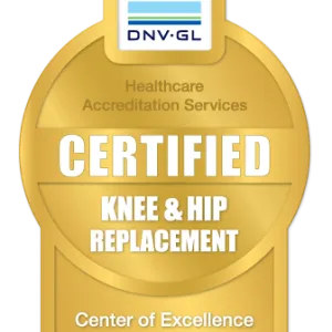 DNV-GL Certified Hip and Knee Replacement badge