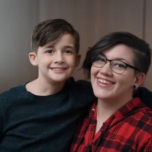 Gavin and his mom
