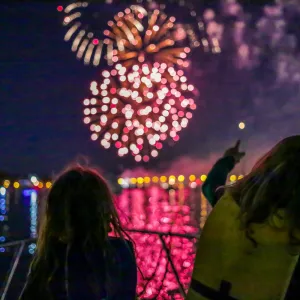 Image of a fireworks display