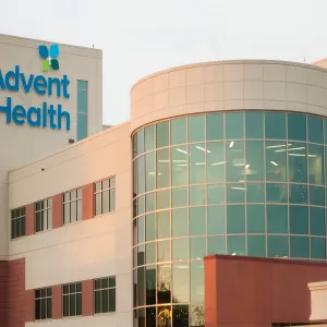 AdventHealth Gordon's front side of the building.