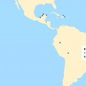 A map of sharing smiles locations