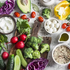 Multiple food items