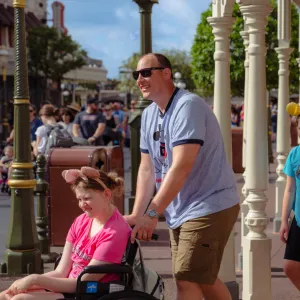 A family spends time at Walt Disney World Resort with help from AdventHealth.