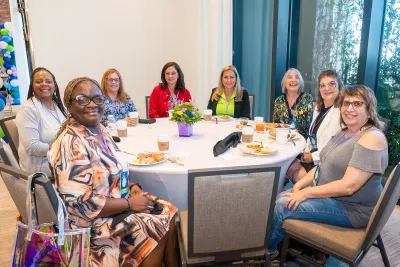 Attendees at a Women's health event