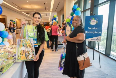 Attendees at a Women's health event