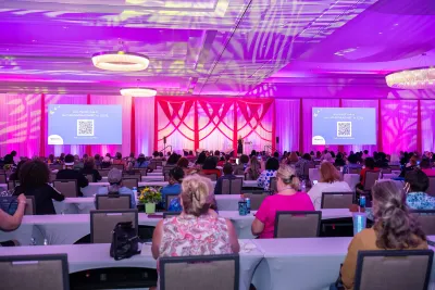 Attendees at a Women's health event