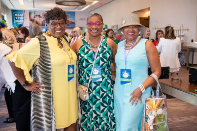 Attendees at a Women's health event