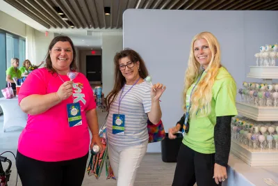 Attendees at a Women's health event