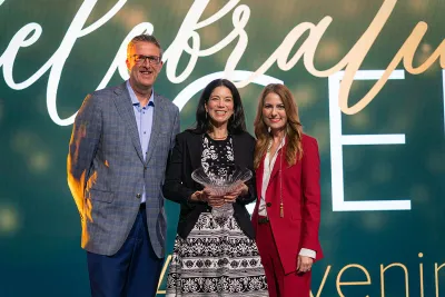 Brian Adams, Brea Weiss and Sharon Line Clary at Celebrating Generosity