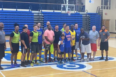 Residents Attending a Basketball Game