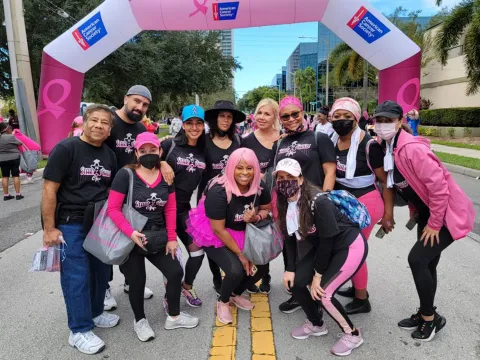 Bernadette Osson Breast Cancer Survivor Making Strides walk