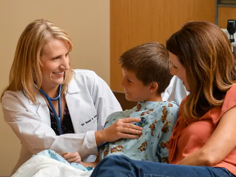 Dr. Susan Kelly with Patient