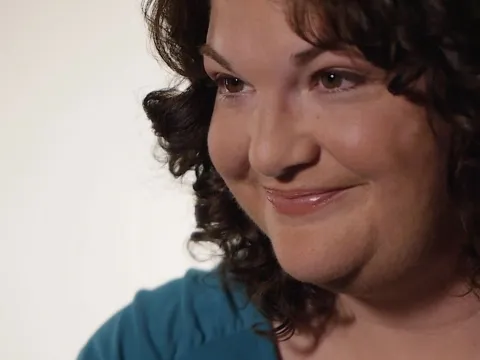 Three-quarter portrait of Crystal.