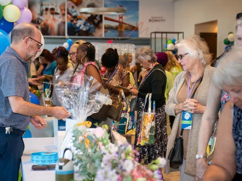 Attendees at a Women's health event