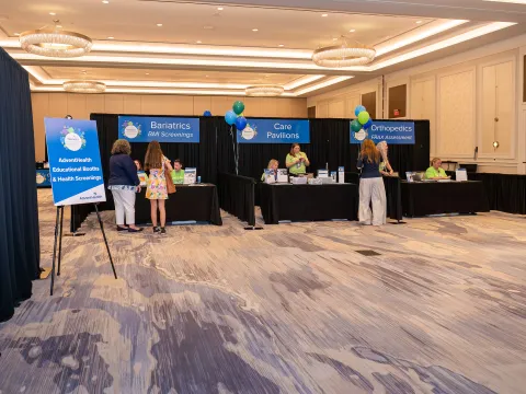 Attendees at a Women's health event
