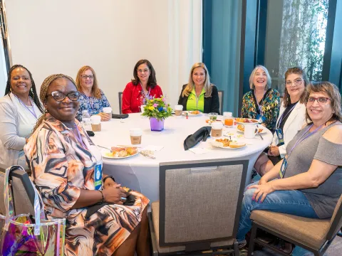 Attendees at a Women's health event