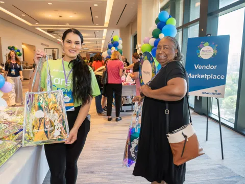 Attendees at a Women's health event