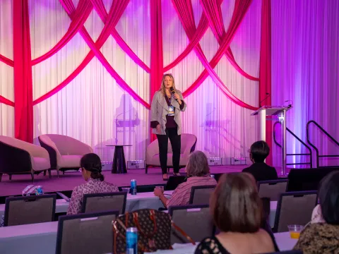Attendees at a Women's health event