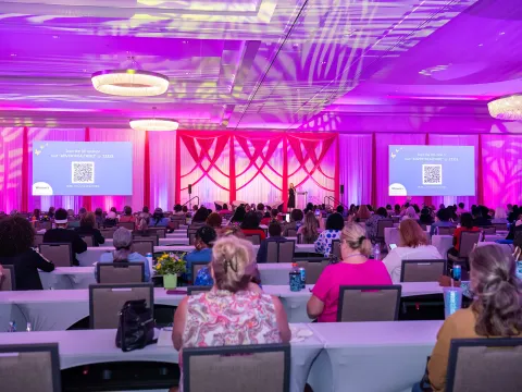 Attendees at a Women's health event