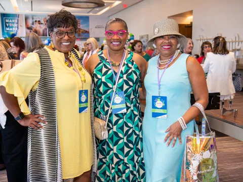Attendees at a Women's health event