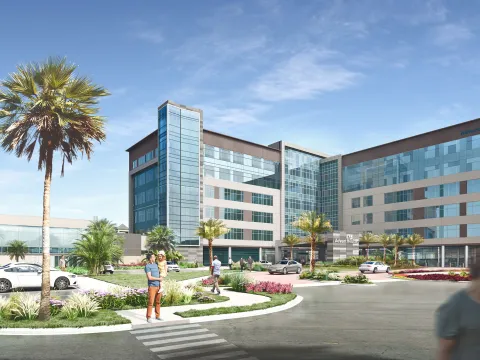 The additional floors will be built atop the three-story tower that opened in 2015.