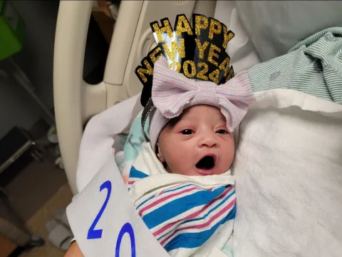 AdventHealth Ocala Welcomes First Baby of 2024