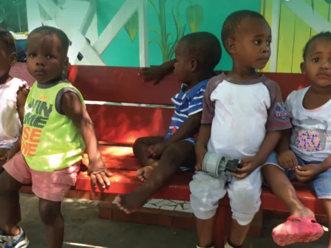 Children in Haiti 