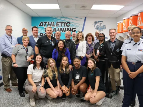 Atlantic High School Training Room