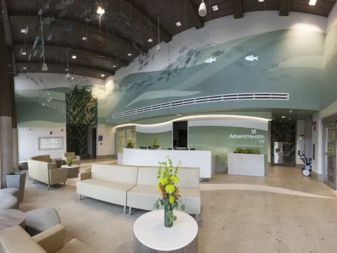 AdventHealth ER at FLAMINGO CROSSINGS Town Center waiting room