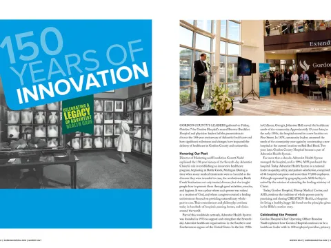 preview of robotic surgery article from winter 2017 northwest georgia health magazine