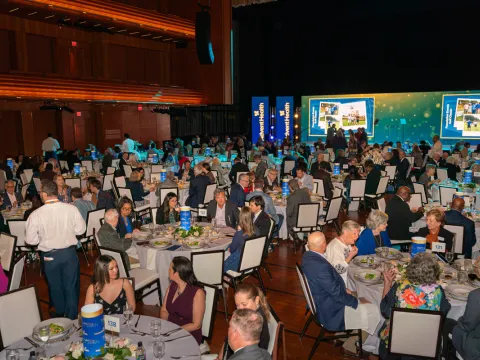 the audience at celebrating generosity
