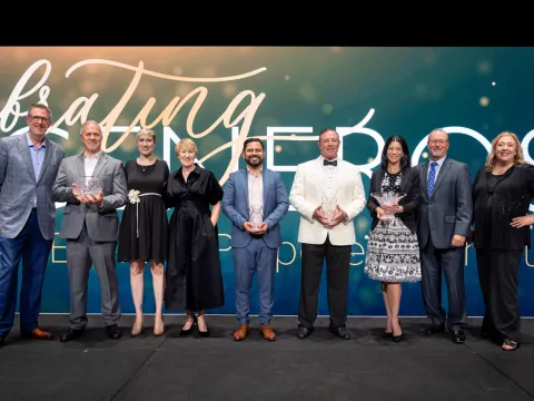 award winners at celebrating generosity