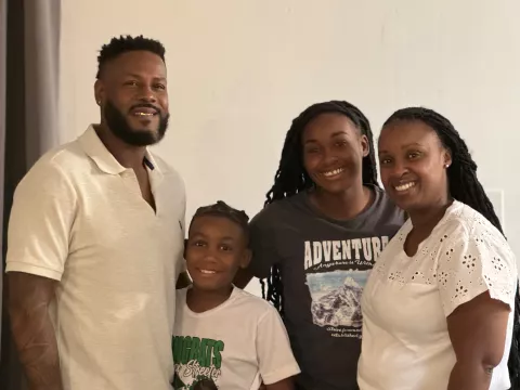 Lonnie Streeter and family