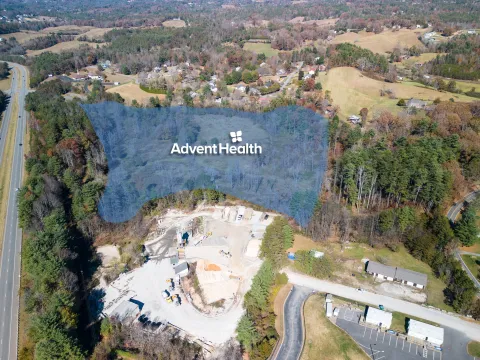 AdventHealth Asheville Land Outline in Weaverville