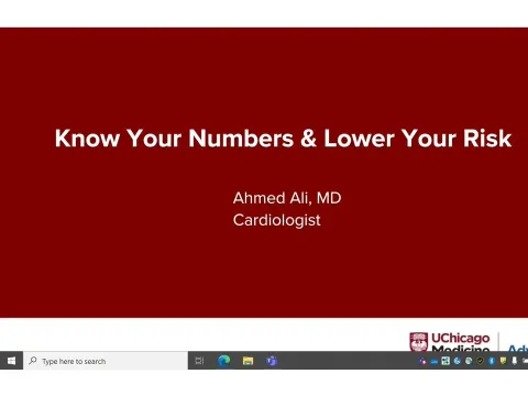 Know Your Numbers For Heart Health - Dr. Ahmed Ali webinar 2/17/23