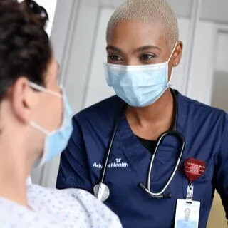 Nurse and patient