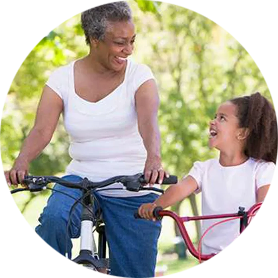mother-daughter-ridding-bikes