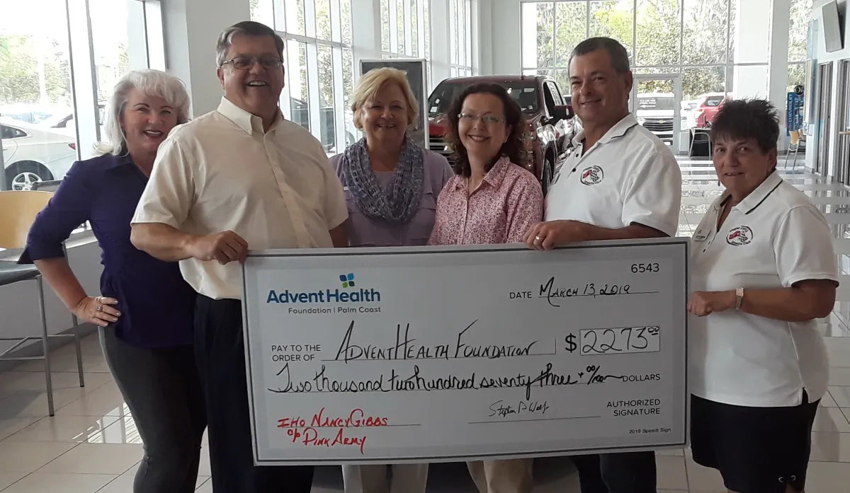 Local Corvette Club Donation Helps Fight Breast Cancer