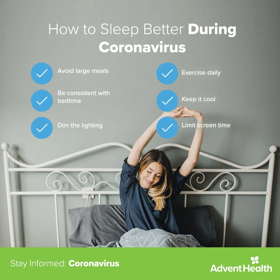 Infographic: How to Sleep Better During Coronavirus