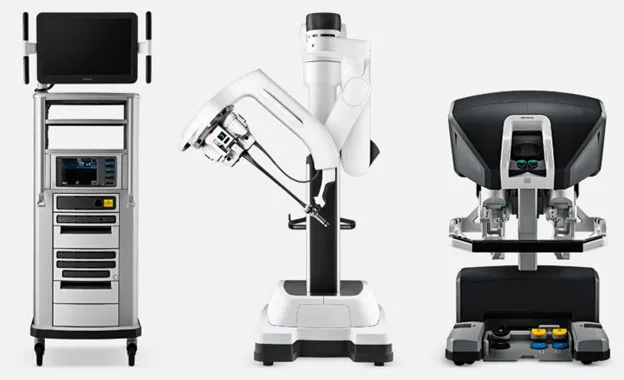 The Intuitive Da Vinci SP robot.