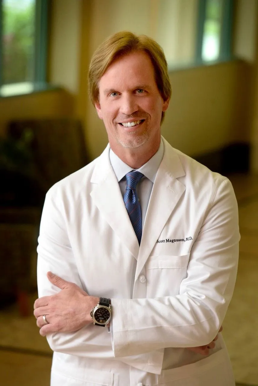 A profile shot of Dr. Magnuson