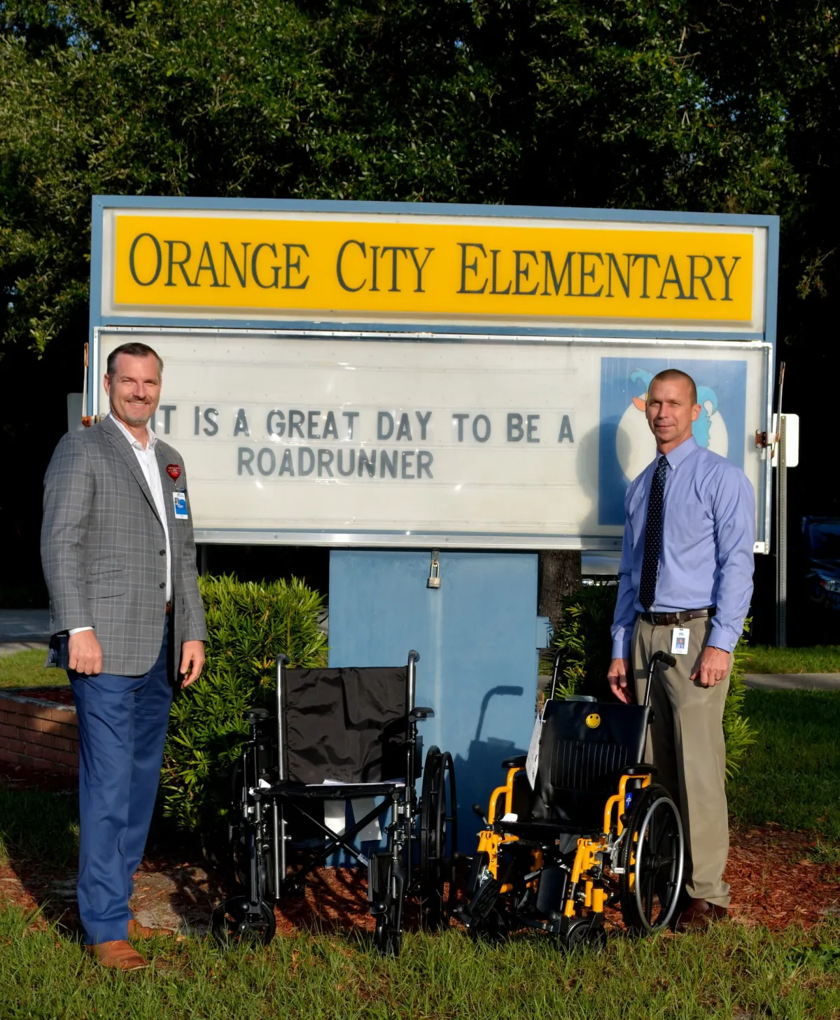 AdventHealth Fish Memorial Donates Wheelchairs to Elementary School
