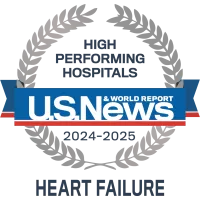 Adventhealth Orlando is recognized by U.S. News & World Report as a nationally rated leader in heart failure care.